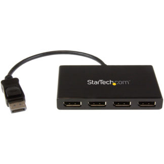 MSTDP124DP<BR>4ポートMSTハブ DisplayPort - 4x DisplayPort マルチモニタースプリッタ 4K対応 ディスプレイポート(オス) - 4ポート ディスプレイポート(メス) Windowsのみ対応<BR>スターテック・ドットコム㈱