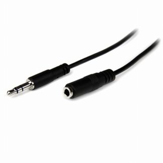 MU1MMFS<BR>1m ステレオミニ オーディオ延長スリムケーブル ヘッドフォン延長コード 3.5mmステレオミニジャック(メス) - 3.5mmステレオミニプラグ(オス)<BR>スターテック・ドットコム㈱