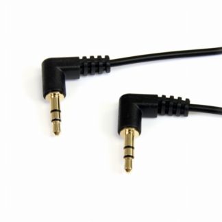 MU3MMS2RA<BR>スリム3.5mmステレオミニプラグオーディオケーブル 両端L型 90cm オス/オス<BR>スターテック・ドットコム㈱