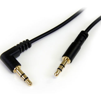 MU3MMSRA<BR>スリム3.5mmステレオミニプラグオーディオケーブル 片側L型 90cm オス/オス<BR>スターテック・ドットコム㈱