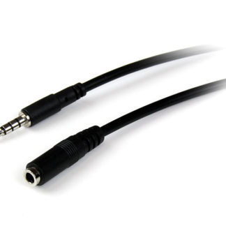 MUHSMF1M<BR>1m 3.5mm 4極ステレオミニプラグ(TRRS) ヘッドホン延長ケーブル 3.5mm 4極ステレオミニジャック(メス) - 3.5mm 4極ステレオミニプラグ(オス)<BR>スターテック・ドットコム㈱