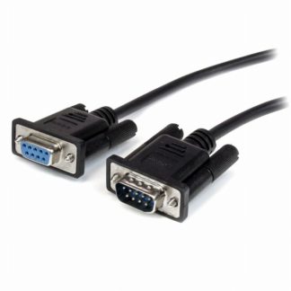 MXT10050CMBK<BR>RS-232C ストレートケーブル 0.5m ブラック D-Sub 9ピン(オス) - D-Sub 9ピン(メス)<BR>スターテック・ドットコム㈱
