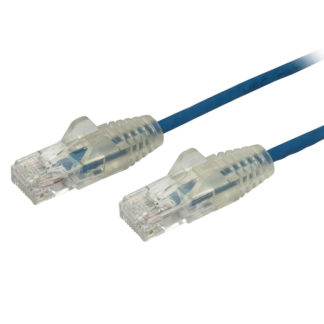 N6PAT300CMBLS<BR>カテゴリ6 LANケーブル 3m Cat6極細ギガビットイーサネットケーブル ブルー ツメ折れ防止RJ45コネクタ 28AWG<BR>スターテック・ドットコム㈱