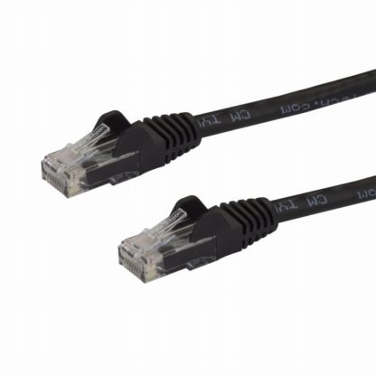 N6PATC10MBK10m カテゴリー6 LANケーブル ブラック RJ45モールディングコネクタ(ツメ折れ防止カバー付き) ギガビットイーサネット対応Cat6 UTPケーブルスターテック・ドットコム㈱