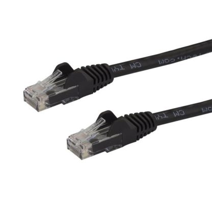 N6PATC150CMBKカテゴリー6 LANケーブル 1.5m ツメ折れ防止RJ45コネクタ ブラック CAT6ギガビットイーサネットケーブル 24AWGスターテック・ドットコム㈱