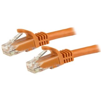 N6PATC150CMORカテゴリー6 LANケーブル 1.5m ツメ折れ防止RJ45コネクタ オレンジ Cat6ギガビットイーサネットケーブル 24AWGスターテック・ドットコム㈱