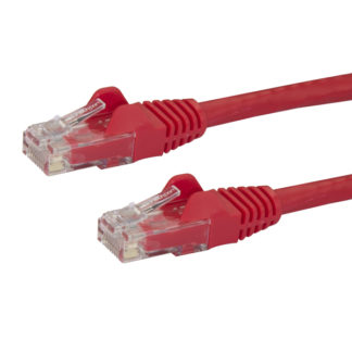 N6PATC2MRD<BR>カテゴリ6 LANケーブル 2m レッド ツメ折れ防止RJ45コネクタ Cat6 UTPギガビットイーサネットケーブル<BR>スターテック・ドットコム㈱