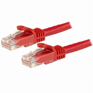 N6PATC3MRD<BR>カテゴリ6 LANケーブル 3m レッド ツメ折れ防止RJ45コネクタ Cat6 UTPギガビットイーサネットケーブル<BR>スターテック・ドットコム㈱