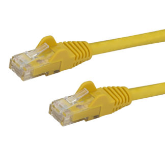 N6PATC3MYL<BR>カテゴリ6 LANケーブル 3m イエロー ツメ折れ防止RJ45コネクタ Cat6 UTPギガビットイーサネットケーブル<BR>スターテック・ドットコム㈱