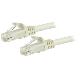 N6PATC750CMWH<BR>カテゴリー6 LANケーブル 7.5m ツメ折れ防止RJ45コネクタ ホワイト CAT6ギガビットイーサネットケーブル 24AWG<BR>スターテック・ドットコム㈱