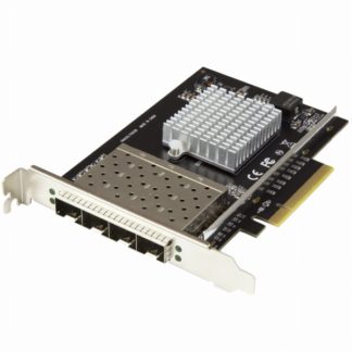 PEX10GSFP4I10ギガビットイーサネット対応4ポートSFP+搭載光ファイバーネットワークカード PCI Express接続 Intel XL710チップ搭載 10GbE対応4x SFP+搭載LANカードスターテック・ドットコム㈱