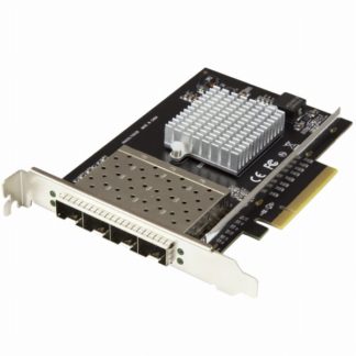 PEX10GSFP4I<BR>10ギガビットイーサネット対応4ポートSFP+搭載光ファイバーネットワークカード PCI Express接続 Intel XL710チップ搭載 10GbE対応4x SFP+搭載LANカード<BR>スターテック・ドットコム㈱