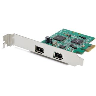 PEX1394A2V2<BR>2ポート FireWire 400増設PCI Expressカード PCIe接続IEEE1394a互換アダプタ Windows/Mac対応<BR>スターテック・ドットコム㈱