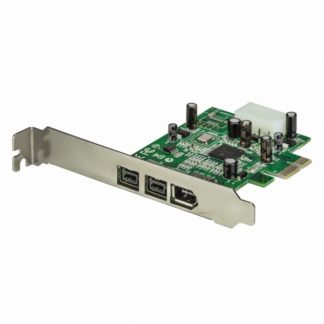 PEX1394B3IEEE 1394a 1ポート / 1394b 2ポート増設PCI Expressカード 9ピンFireWire 800 x2 / 6ピンFireWire 400 x1対応PCIeカード 内部電源コネクタ搭載スターテック・ドットコム㈱