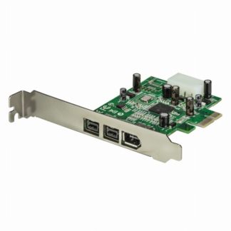 PEX1394B3<BR>IEEE 1394a 1ポート / 1394b 2ポート増設PCI Expressカード 9ピンFireWire 800 x2 / 6ピンFireWire 400 x1対応PCIeカード 内部電源コネクタ搭載<BR>スターテック・ドットコム㈱