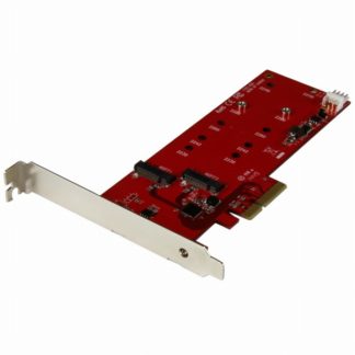 PEX2M2<BR>2x M.2 SATA SSD コントローラカード PCI Expressインターフェース接続対応 PCIe接続M.2 SATA 3.0 コントローラ NGFFカードアダプタ<BR>スターテック・ドットコム㈱