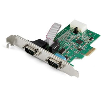 PEX2S953<BR>シリアル2ポート増設PCI Expressカード 2xRS232Cポート拡張PCIe接続ボード 16950 UART内蔵 Windows&Linux対応<BR>スターテック・ドットコム㈱