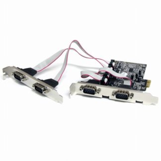 PEX4S553<BR>シリアル 4ポート増設 PCI Expressインターフェースカード 4x RS232Cポート拡張用 PCIe x1接続ボード 16550 UART内蔵<BR>スターテック・ドットコム㈱
