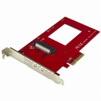 PEX4SFF8639<BR>2.5インチU.2 NVMe SSD対応U.2 - PCIe変換アダプタ SFF-8639コネクタ搭載PCI Expressカード PCI Express 3.0 (4レーン)接続<BR>スターテック・ドットコム㈱