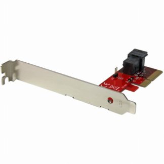 PEX4SFF8643<BR>x4 PCI Express - SFF-8643 変換アダプタ NVM Express対応2.5インチSSD用アダプタ(4レーンPCIe 3.0スロット接続)<BR>スターテック・ドットコム㈱