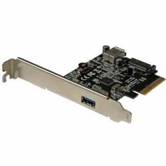 PEXUSB311EI<BR>2ポートUSB 3.1(10Gbps)増設PCI Expressカード USB Type-A(外部ポート x1/ 内部ポート x1) USB 3.1 Gen 2対応<BR>スターテック・ドットコム㈱