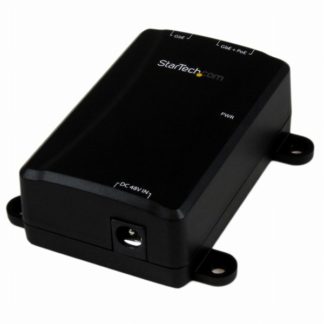 POEINJ1G<BR>ギガビット対応PoE(Power over Ethernet)ミッドスパン/インジェクタ IEEE 802.3at/IEEE 802.3af準拠 PoE給電アダプタ 48V/30W出力 1chタイプ ウォールマウント対応<BR>スターテック・ドットコム㈱