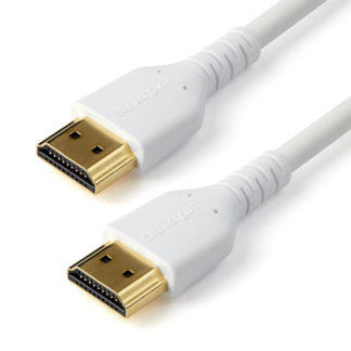 RHDMM1MPWプレミアムハイスピードHDMIケーブル 1m ホワイト Premium HDMI cable規格認証 HDMI2.0準拠 イーサネット対応 4K/60Hzスターテック・ドットコム㈱