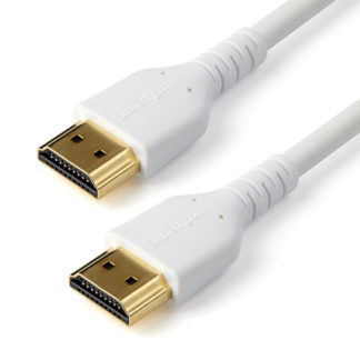 RHDMM2MPW<BR>プレミアムハイスピードHDMIケーブル 2m ホワイト Premium HDMI cable規格認証 HDMI2.0準拠 イーサネット対応 4K/60Hz<BR>スターテック・ドットコム㈱