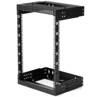 RK15WALLOA<BR>壁掛け対応サーバーラック 15Uラック 奥行き可変（30.5cm - 50.8cm） オープンフレーム<BR>スターテック・ドットコム㈱