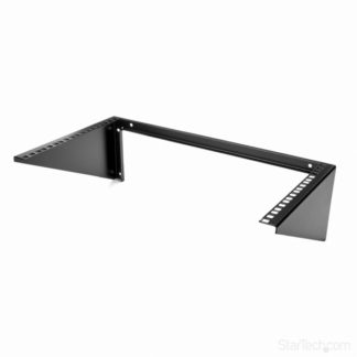 RK619WALLV<BR>スチール製垂直型ラックマウントブラケット(6U/19インチ) ウォールマウント型ラックマウントアダプター 耐荷重57kg<BR>スターテック・ドットコム㈱