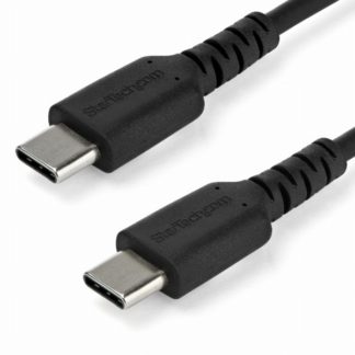 RUSB2CC1MB<BR>1m USB Type-C ケーブル ブラック USB 2.0準拠データ&充電ケーブル<BR>スターテック・ドットコム㈱
