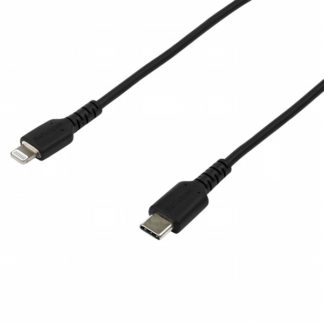 RUSBCLTMM2MB<BR>USB Type-C-Lightning ケーブル 2m ブラック Apple MFi認証iPhone充電ケーブル 高耐久性ライトニングケーブル<BR>スターテック・ドットコム㈱