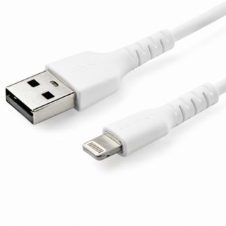 RUSBLTMM1Mライトニングケーブル 1m ホワイト Apple MFi認証iPhone充電ケーブル 高耐久性 Lightning - USB ケーブルスターテック・ドットコム㈱