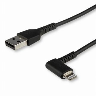 RUSBLTMM2MBR<BR>L型ライトニングケーブル 2m Apple MFi認証iPhone充電ケーブル 高耐久性 Lightning-USB L字ケーブル<BR>スターテック・ドットコム㈱