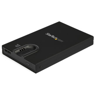 S251BMU3FP<BR>外付け2.5インチHDD/SSDケース 指紋認証機能 SATA対応ハードディスクケース USB-C/USB-A対応機器と接続<BR>スターテック・ドットコム㈱