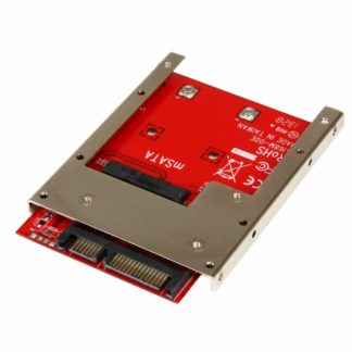 SAT32MSAT257<BR>mSATA SSD - 2.5インチSATA変換アダプタ オープンフレーム筐体(高さ7mm)<BR>スターテック・ドットコム㈱