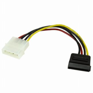 SATAPOWADAP<BR>15cm ペリフェラル電源コネクタ(4ピン)ーSATA電源コネクタ(15ピン)変換アダプタ<BR>スターテック・ドットコム㈱