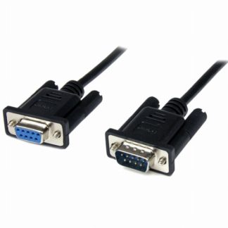SCNM9FM2MBK<BR>2m RS232Cシリアルクロス/ヌルモデムケーブル メス(DB-9/D-Sub9ピン) ‐ オス(DB-9/D-Sub9ピン) ブラック<BR>スターテック・ドットコム㈱