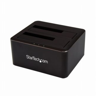 SDOCK2U33V<BR>クレードル式SATA3.0対応HDD/SSDドッキングステーション 2x 2.5/3.5インチドライブ対応 USB 3.0接続<BR>スターテック・ドットコム㈱