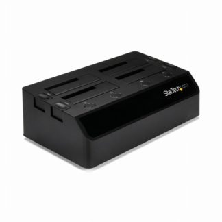 SDOCK4U33<BR>ハードディスク4台搭載ドッキングステーション USB 3.0接続 クレードル型2.5/3.5インチHDD/SDDスタンド SATA(6Gbps) UASP対応 冷却ファン2基搭載<BR>スターテック・ドットコム㈱