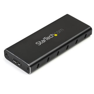 SM21BMU31C3<BR>USB Type-C接続SATA M.2 NGFF SSDケース USB 3.1(10Gbps) USB-C搭載MacBook/ Chromebook Pixel対応 Micro B - USB Type-C変換ケーブル同梱<BR>スターテック・ドットコム㈱