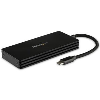 SM21BMU31CI3<BR>USB Type-C接続M.2 SATA SSDケース 本体一体型ケーブル USB 3.1(10Gbps)準拠 M.2 NVMe SSD非対応<BR>スターテック・ドットコム㈱