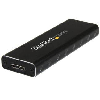 SM2NGFFMBU33<BR>USB 3.0接続M.2 SATA SSDケース UASP対応 M.2 (NGFF/ B-Key)対応ソリッドステートドライブケース USBバスパワー対応<BR>スターテック・ドットコム㈱