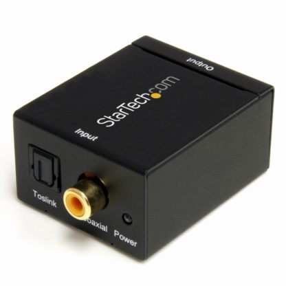 SPDIF2AAデジタル(光&同軸) - アナログ オーディオコンバーター変換器 入力:Toslink / デジタルコアキシャル 出力:コンポジット(RCA)スターテック・ドットコム㈱