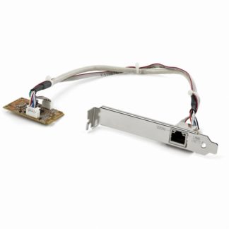 ST1000SMPEX<BR>mini PCI Expressカード接続ギガビットイーサネット有線LANアダプタ ミニPCIe x1 オス - RJ45 メス ロープロファイルブラケット付き<BR>スターテック・ドットコム㈱