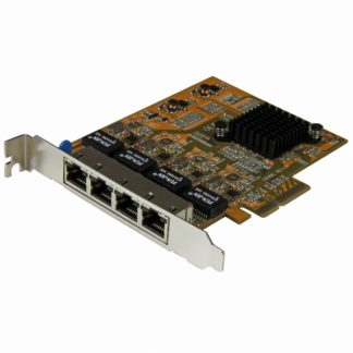 ST1000SPEX43ギガビットイーサネット4ポート増設PCI Express対応ネットワークLANアダプタカード 4x Gigabit Ethernet拡張用PCIe NIC/LANボードスターテック・ドットコム㈱