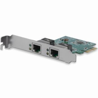 ST1000SPEXD4<BR>ギガビットイーサネット2ポート増設PCI Express ネットワークアダプタLANカード 2x Gigabit Ethernet 1000Mbps拡張用PCIe NIC有線LANボード<BR>スターテック・ドットコム㈱