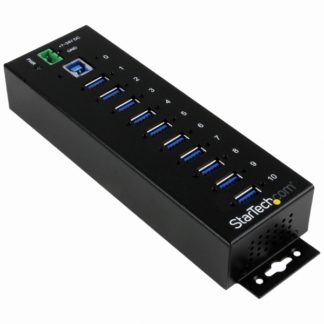 ST1030USBM10ポート産業用USB 3.0ハブ ESD保護/350Wサージ保護 ウォールマウント対応スターテック・ドットコム㈱