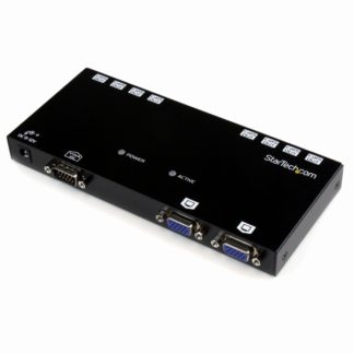 ST1218T<BR>Cat5ケーブル対応8ポートVGAディスプレイエクステンダー延長器(送信機のみ) カテゴリ5 LANケーブルにて最大150m延長 最大8分配可能<BR>スターテック・ドットコム㈱