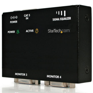 ST121RVGAディスプレイエクステンダー用受信機 Cat5ケーブル以上を使用 VGAビデオ延長器用リモートレシーバ 送信機(ST1214TまたはST1218T)とセットで使用スターテック・ドットコム㈱